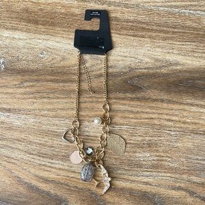 Target gold charm necklace NWT
